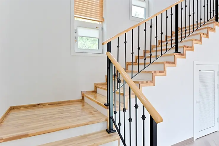 Staircase Railing Staircase showcasing the different parts of a staircase