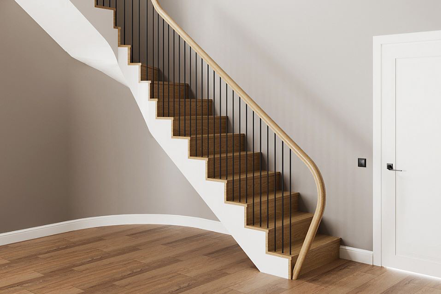Rendering of modern staircase